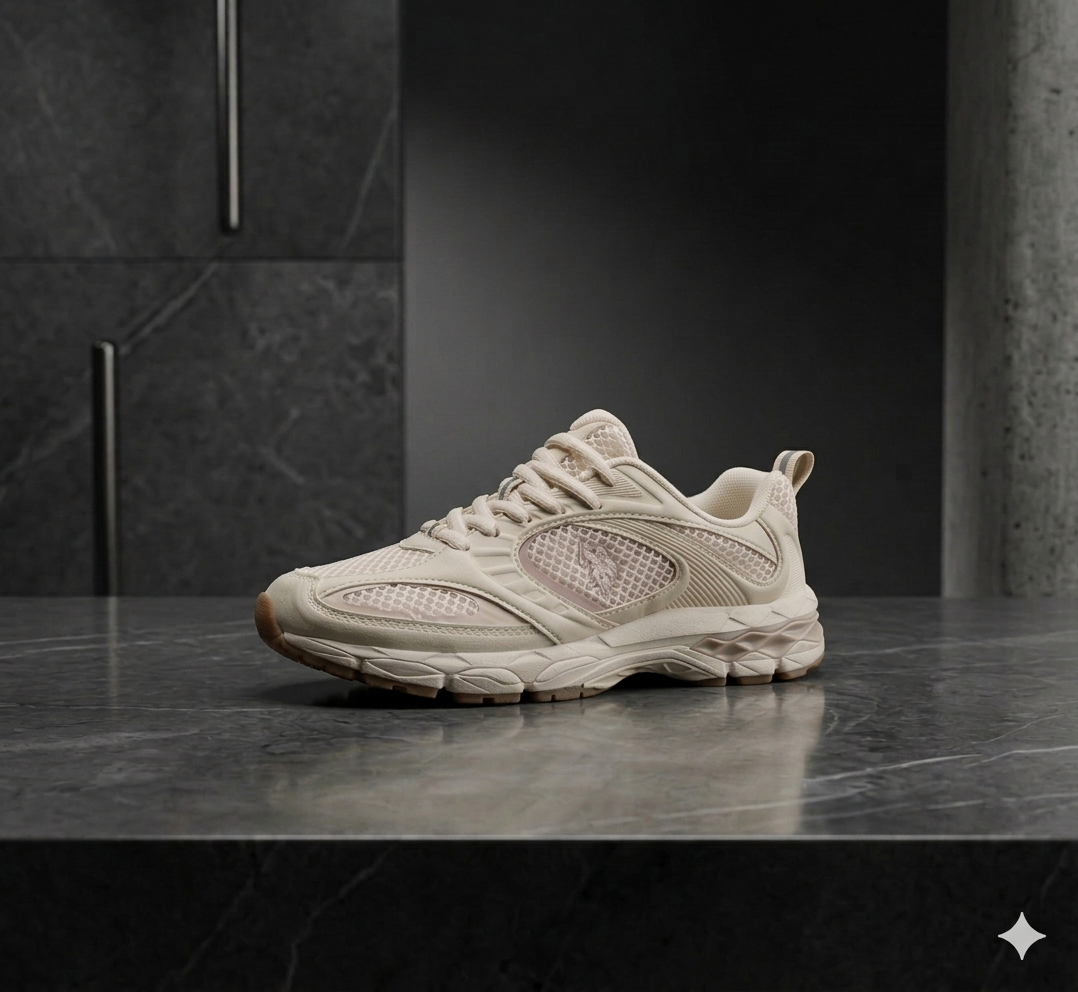 U.S. Polo Assn. Mesh Runner — Cream
