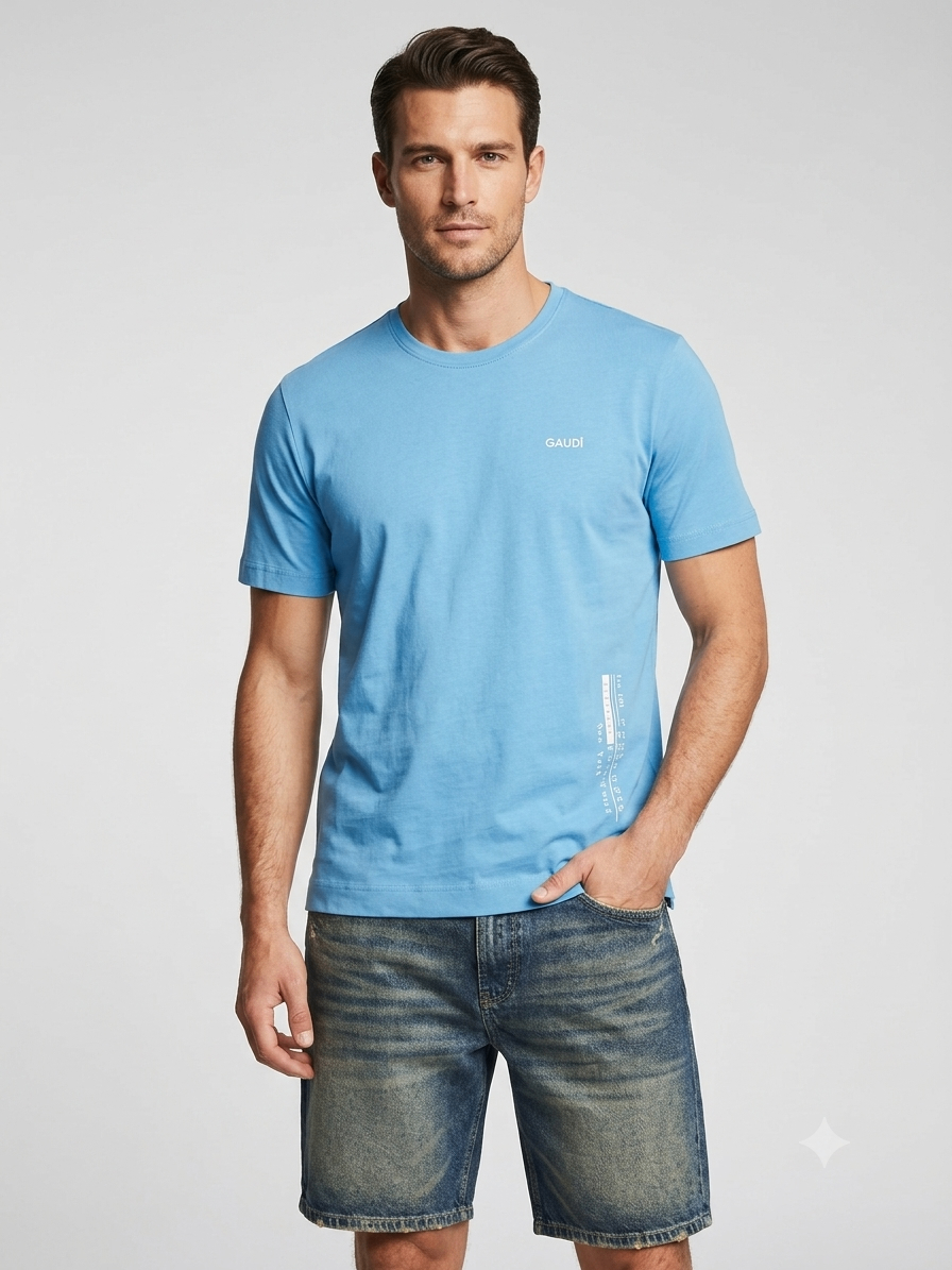 Tricou Gaudì Sky Blue